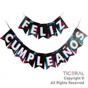 TIK TOK BANDERIN FELIZ CUMLEA�OS X 1